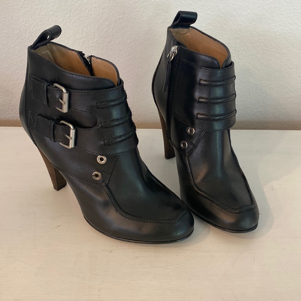 Proenza Schouler Heeled Moto Boot Black 37.5